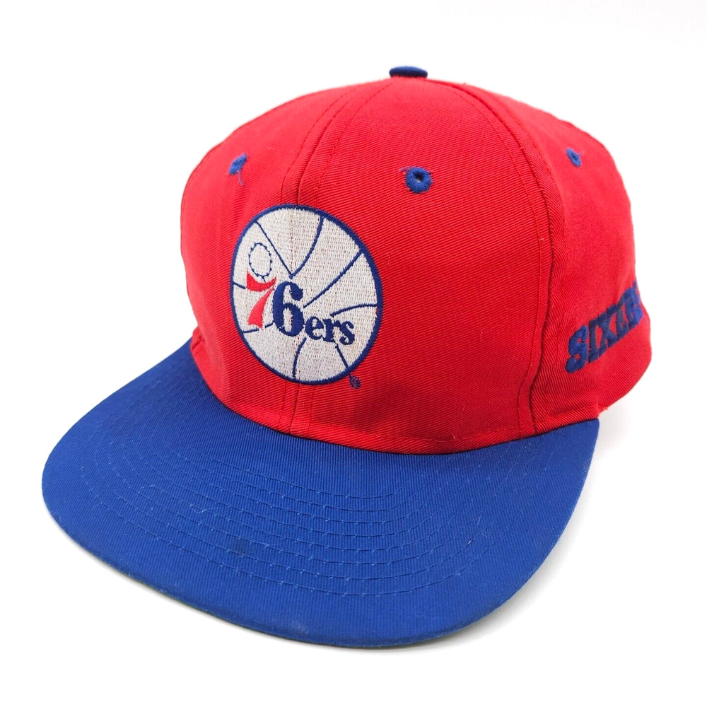 Vintage Philadelphia 76ers Sixers Logo 7 Competition Snapback Hat‎ Ball Cap NBA